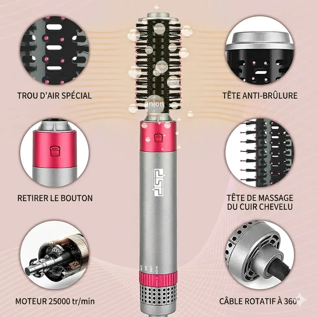 Coffret Brosse Coiffante 4 EN 1 DSP - 800 W4.webp