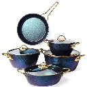 [WHM-1612-B] Batterie De Cuisine Vivaldi-9 Pièces Granite Bleu.webp