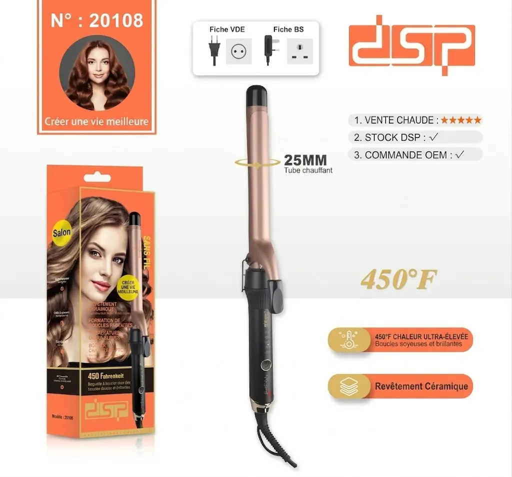 Fer à Boucler DSP 60W 25mm 450°C.webp