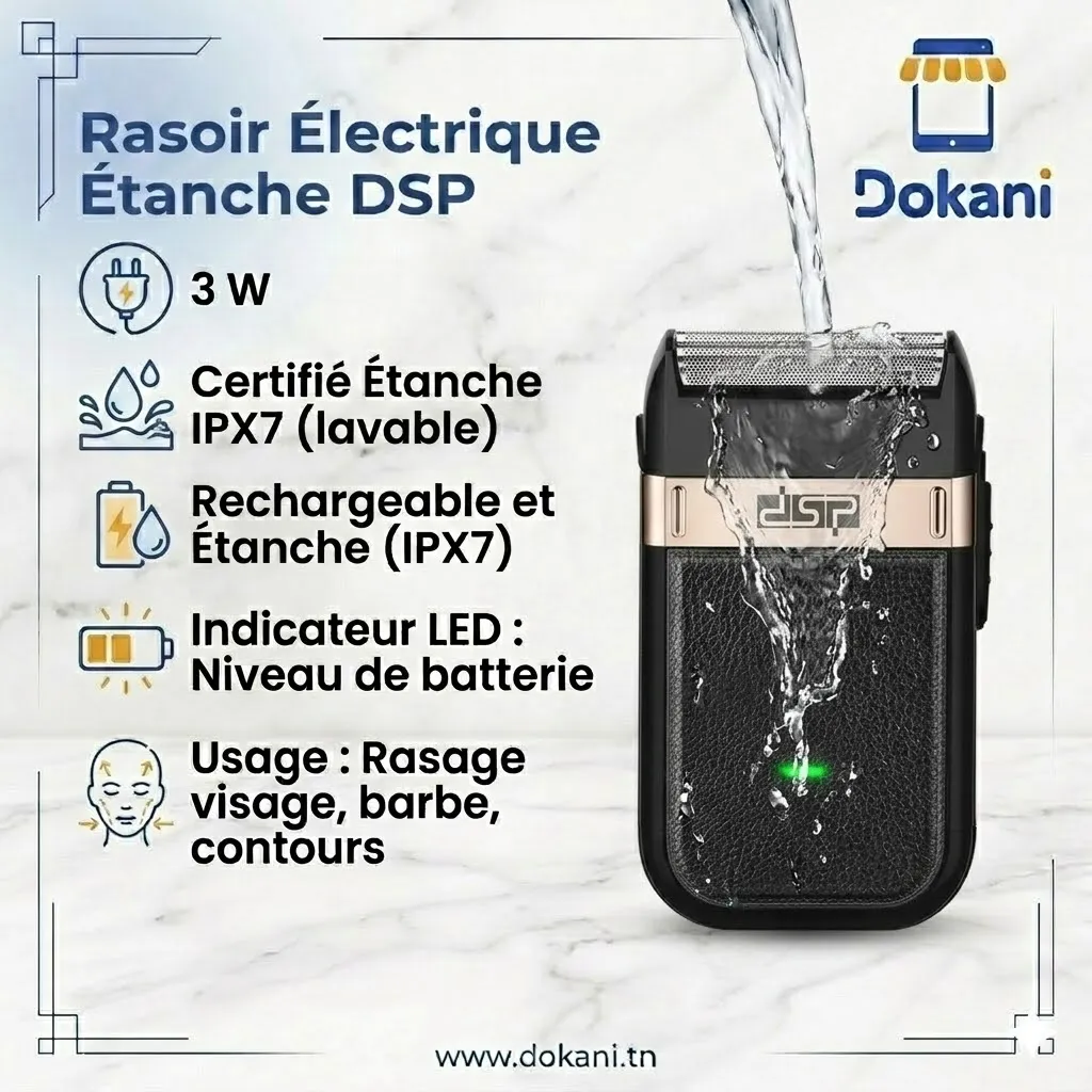 Rasoir Électrique Étanche  DSP.webp