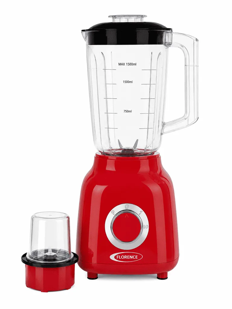 Blender Avec Moulin A Epices 1,5L -Florence - 1000W- Rouge1.webp