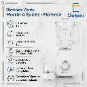 Blender Avec Moulin A Epices 1,5L -Florence - 1000W- Blanc2.webp
