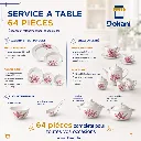 Service A Table en Verre Opale- 64 Pièces- Florence- M3.webp