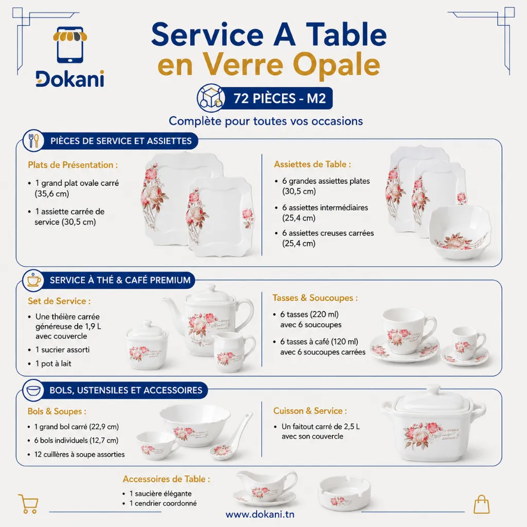 ervice A Table en Verre Opale- 72 Pièces- Florence- M2.webp