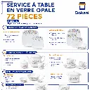 Service A Table en Verre Opale- 72 Pièces- Florence- M3.webp