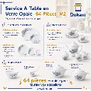 Service A Table en Verre Opale- 64 Pièces- Florence- M2.webp