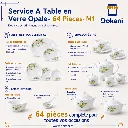 Service A Table en Verre Opale- 64 Pièces- Florence- M1.webp