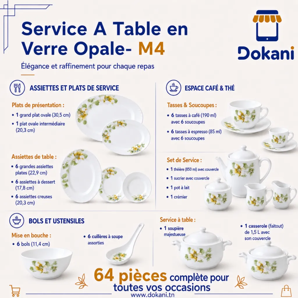 Service A Table en Verre Opale- 64 Pièces- Florence- M4.webp