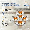 Lot De 6 Tasses A Café AZUR GLASS - 90 ml.webp