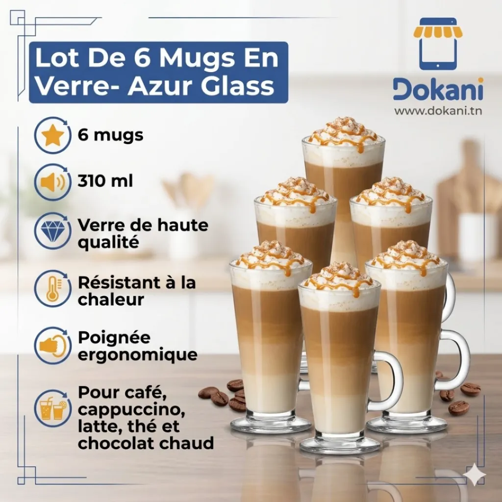 Lot De 6 Mugs En Verre Azur Glass- 310 ml (3).webp