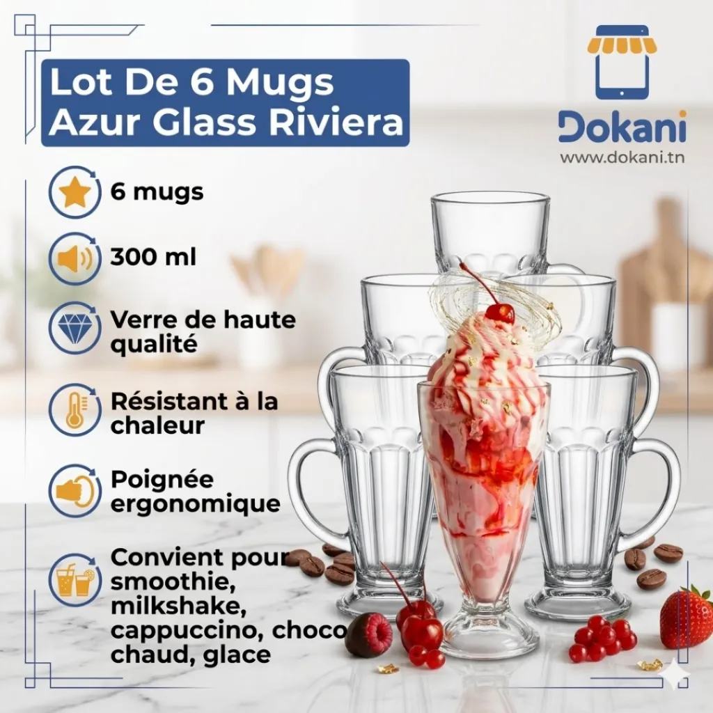 Lot De 6 Mugs Azur Glass Riviera  300 ml1.webp