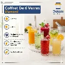 Lot De 6 Verres Diamond - 250 ml.webp
