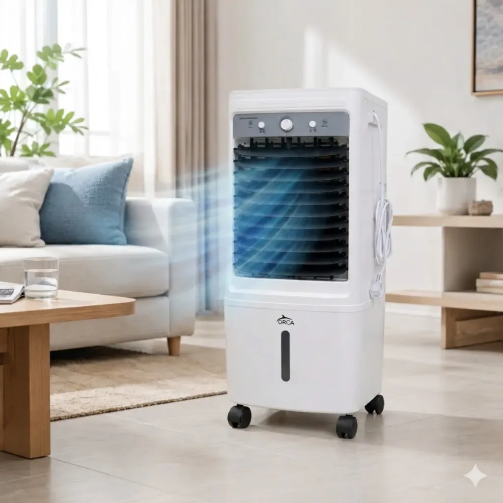 Rafraîchisseur d’Air Mobile ORCA - 25L -80W- Noir.webp