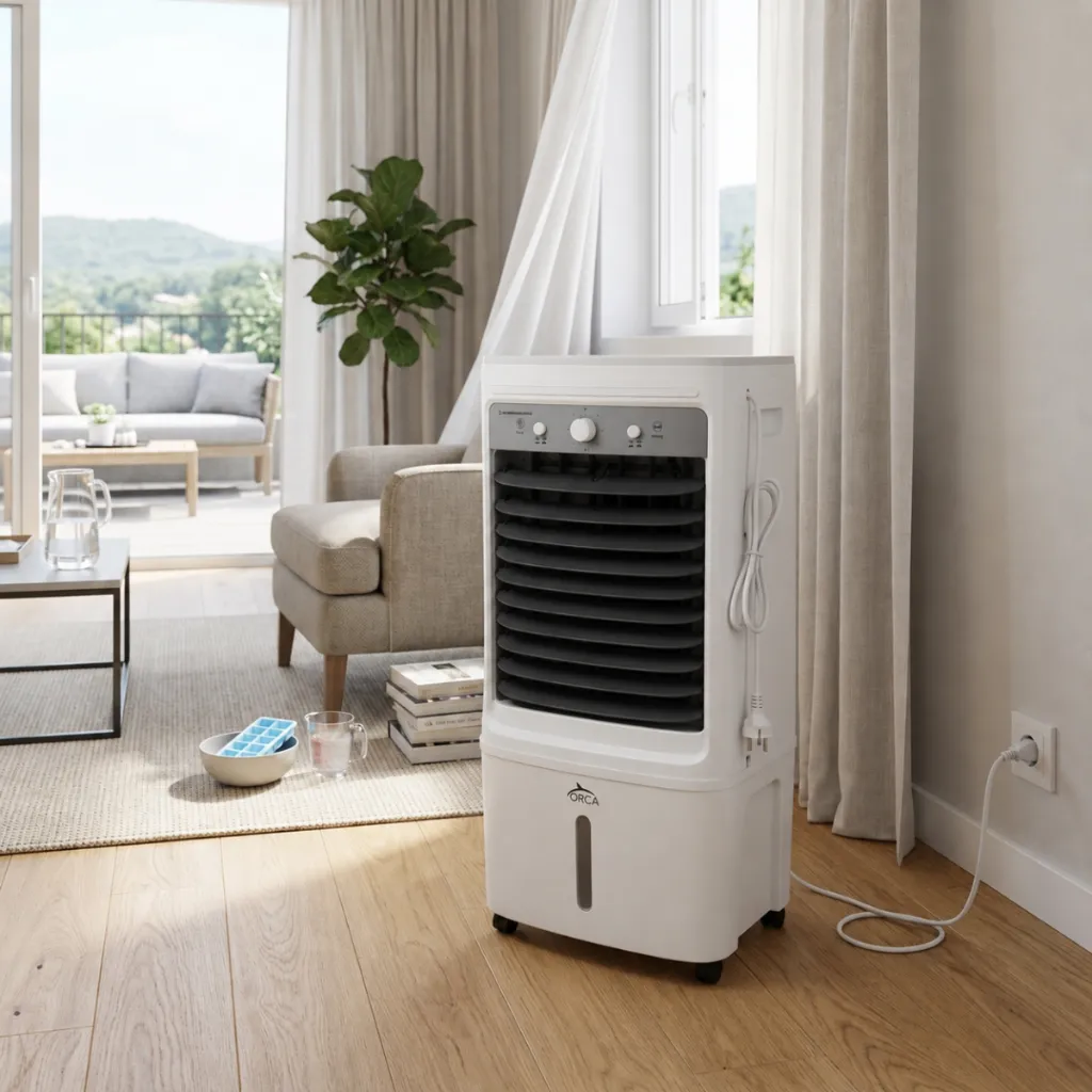 Rafraîchisseur d’Air Mobile ORCA - 25L -80W- Noir (2).webp