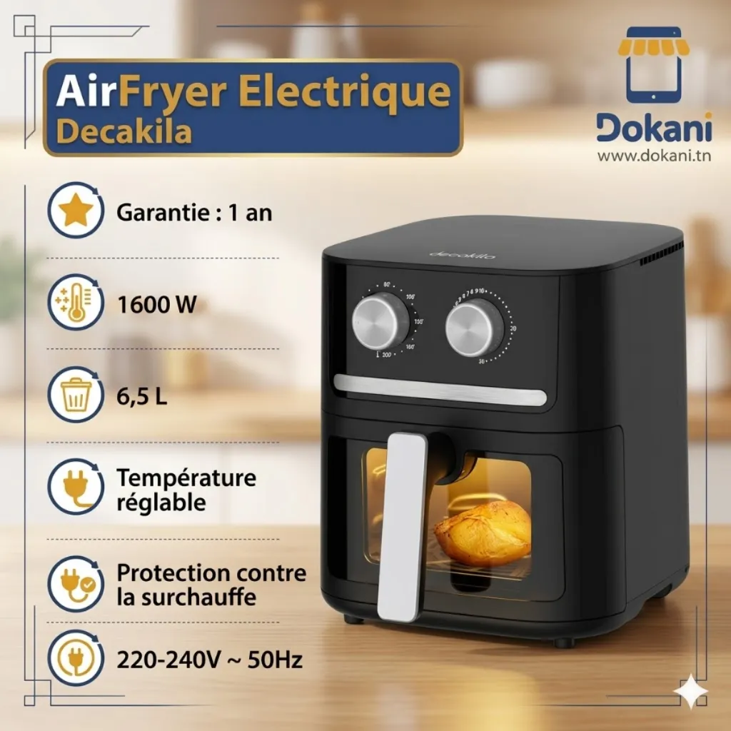 AirFryer Electrique Decakila1600W - 6,5L (3).webp
