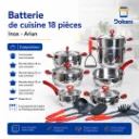 Batterie de Cuisine 18 Pièces Inox- Arian.webp