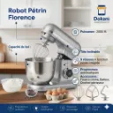 Robot Pétrin Florence- 7L 2000W- Gris.webp