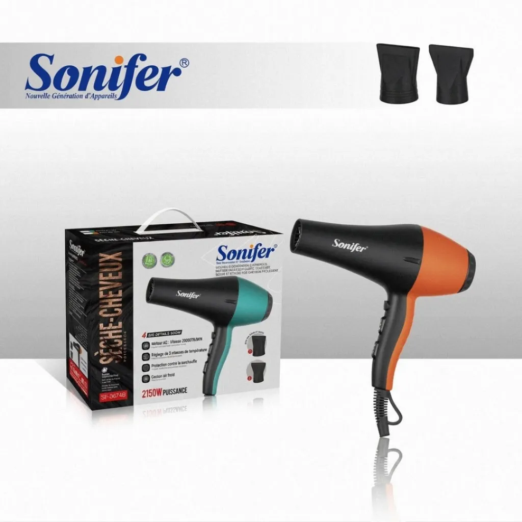 Sèche Cheveux Sonifer 1850W – 2200W- Orange.webp
