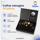 offret Ménagère 24 Pièces En Acier Inoxydable- Noir.webp