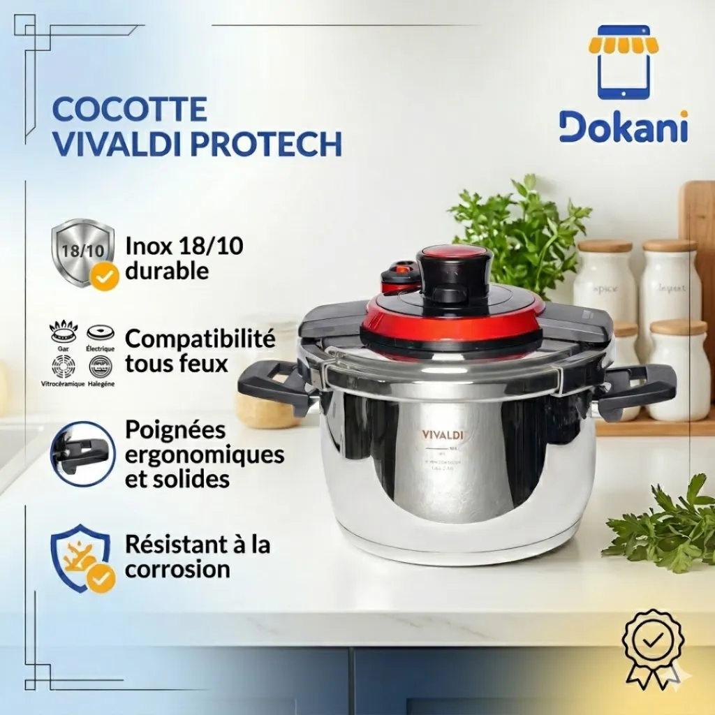 Cocotte Vivaldi Protech 4L En Inox 1810.webp