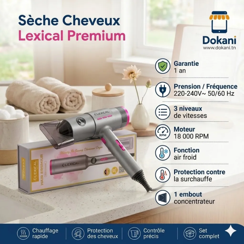 Sèche Cheveux Lexical-1200 W.webp