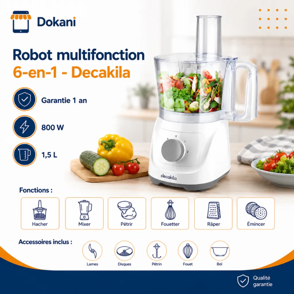 Robot Multifonction 6-en-1 800W - 1,5L- Decakila.webp