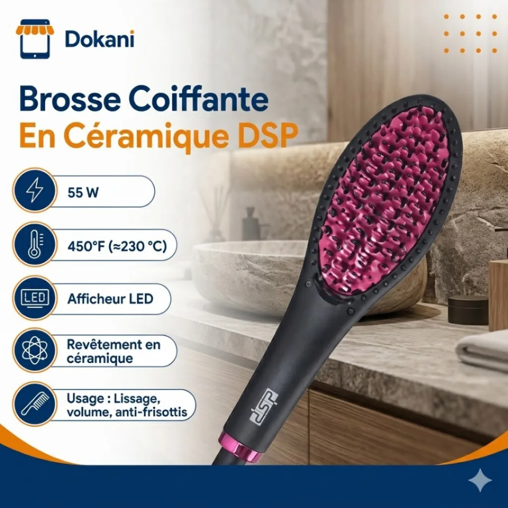 Brosse Coiffante En Céramique DSP 450°F 55W (2).webp