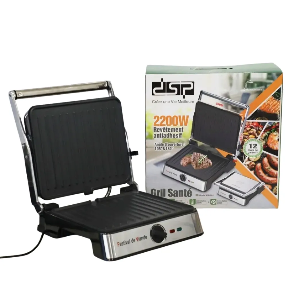 Appareil de Cuisson 2en1 Panini et Grill 2000W-DSP.webp