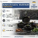 Batterie De Cuisine Vivaldi Babil 7 Pièces- Granit- Noir.webp