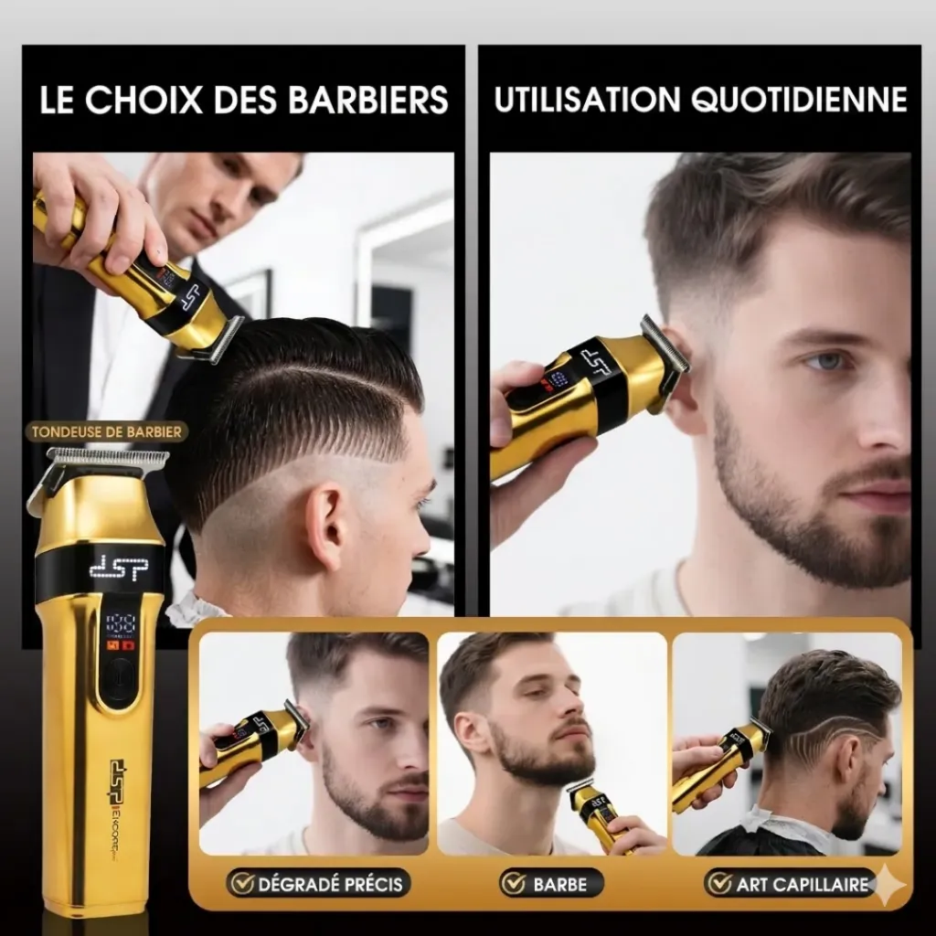 Tondeuse Cheveux Professionnelle DSP - 7500RPM - 5W.webp