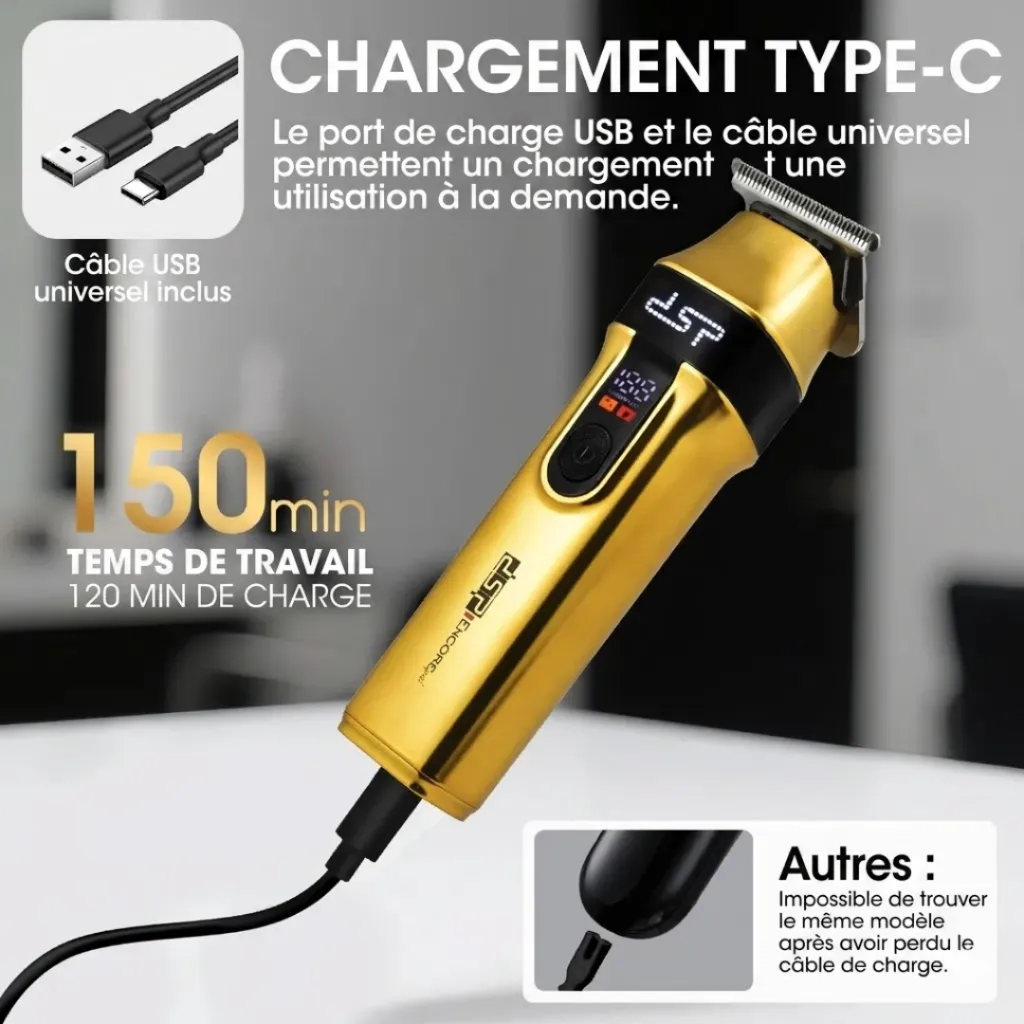 Tondeuse Cheveux Professionnelle DSP - 7500RPM - 5W (3).webp