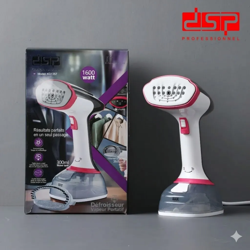 Défroisseur Vapeur DSP 1600W 300ml- Rose (3).webp