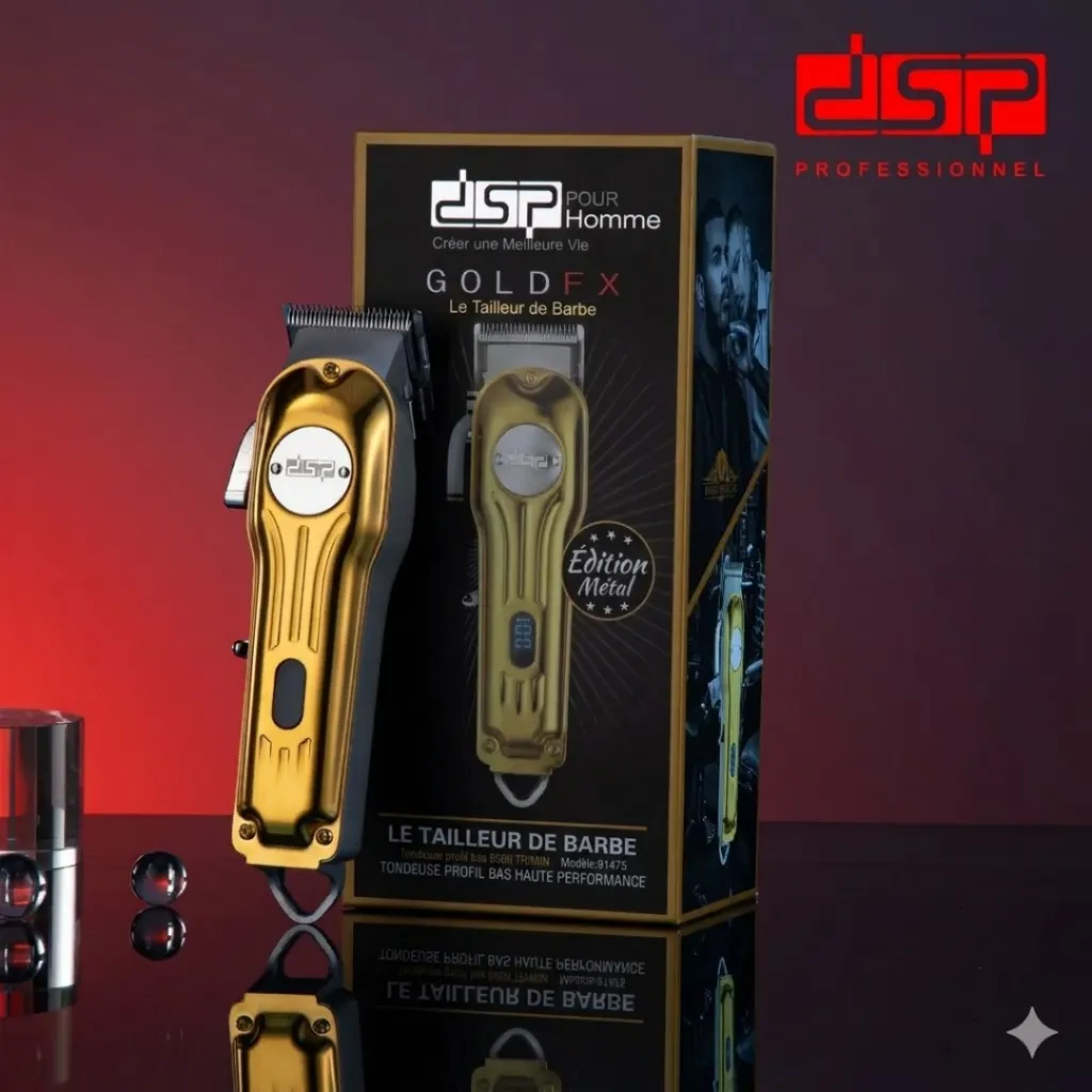 Tondeuse Cheveux Professionnelle  Sans Fil DSP Dorée – 6500RPM - 5W (5).webp