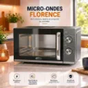 Micro-Ondes Florence HK468 700W 20L- Gris (5).webp