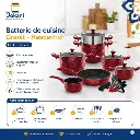 Batterie De Cuisine 19 Pièces Hascevher – Acier Inoxydable & Granit –Rouge (5).webp