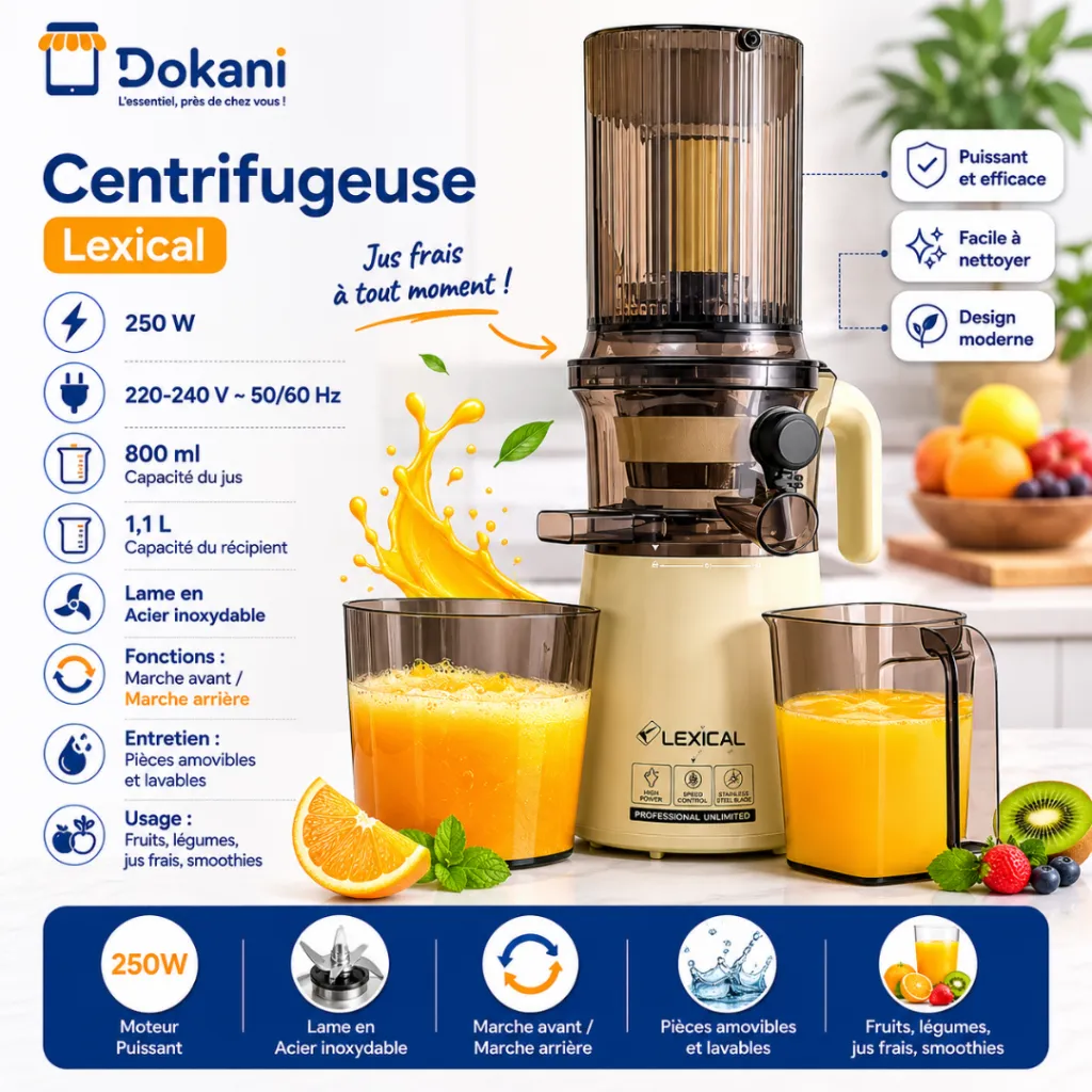 Centrifugeuse Lexical - 250W - 1,1 L.webp