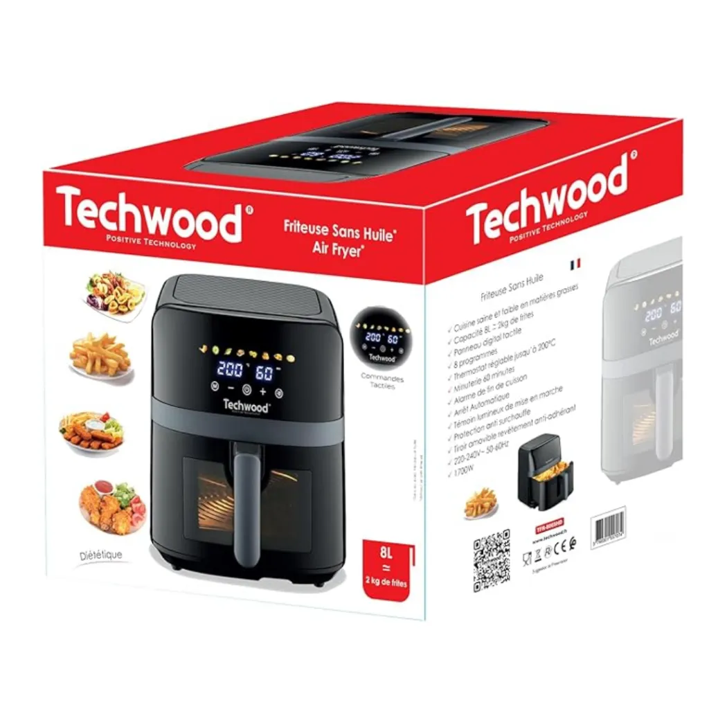 Techwood TFR-806SHD 8L — Friteuse Sans Huile Noir.webp