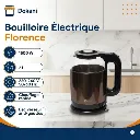 Bouilloire Électrique Florence 2L 1500W Marron.webp