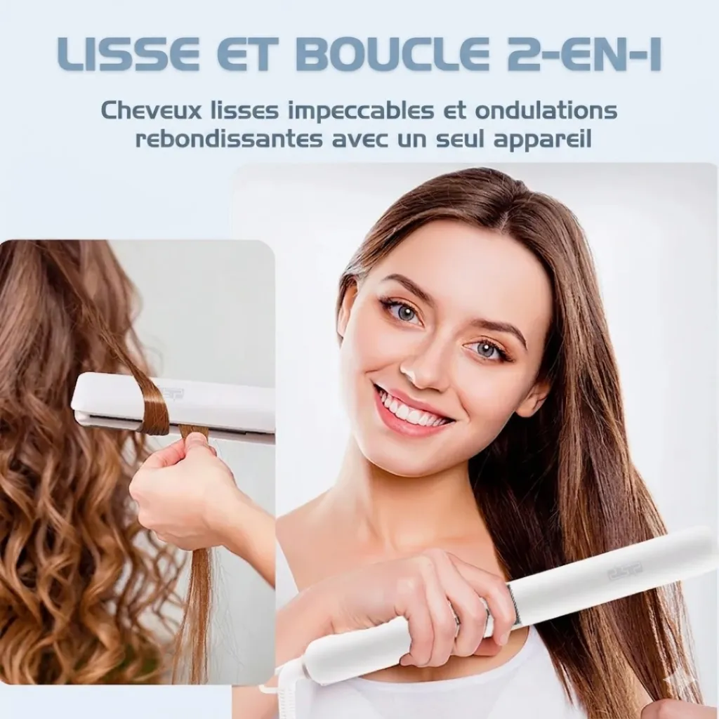 Plaque Cheveux DSP 230°C 40W Blanc (2).webp