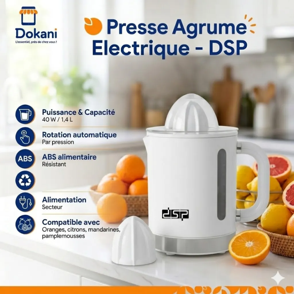 Presse Agrume Electrique DSP 1,4L 40W (2).webp