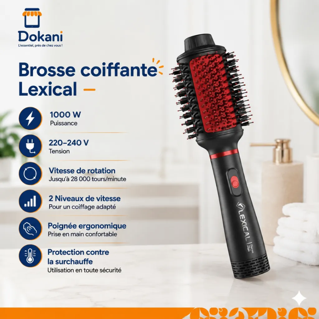 Brosse Coiffante Lexical 1000W 28000RPM.webp