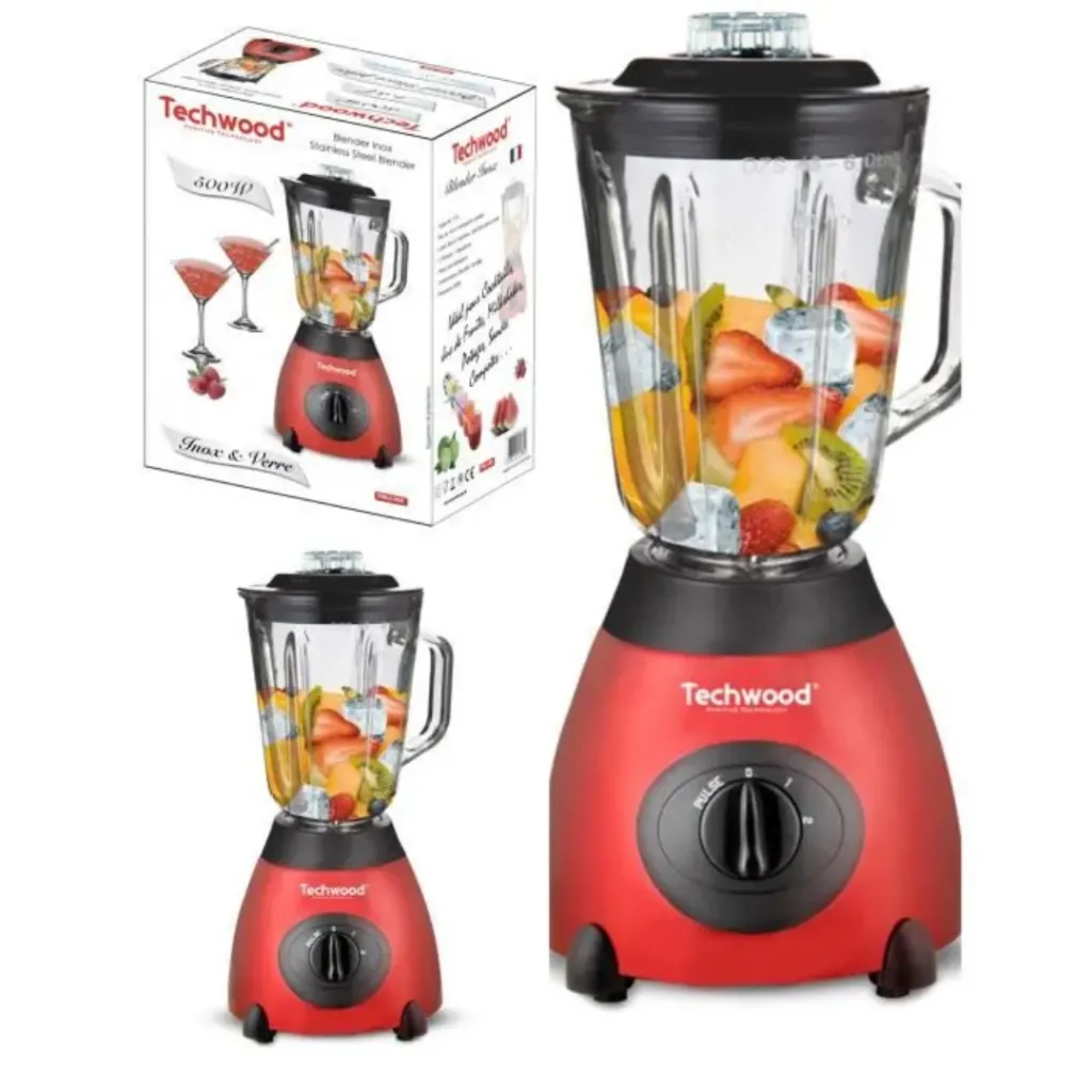 Blender Techwood 1,5L 500 W TBLI-385 - Rouge.webp