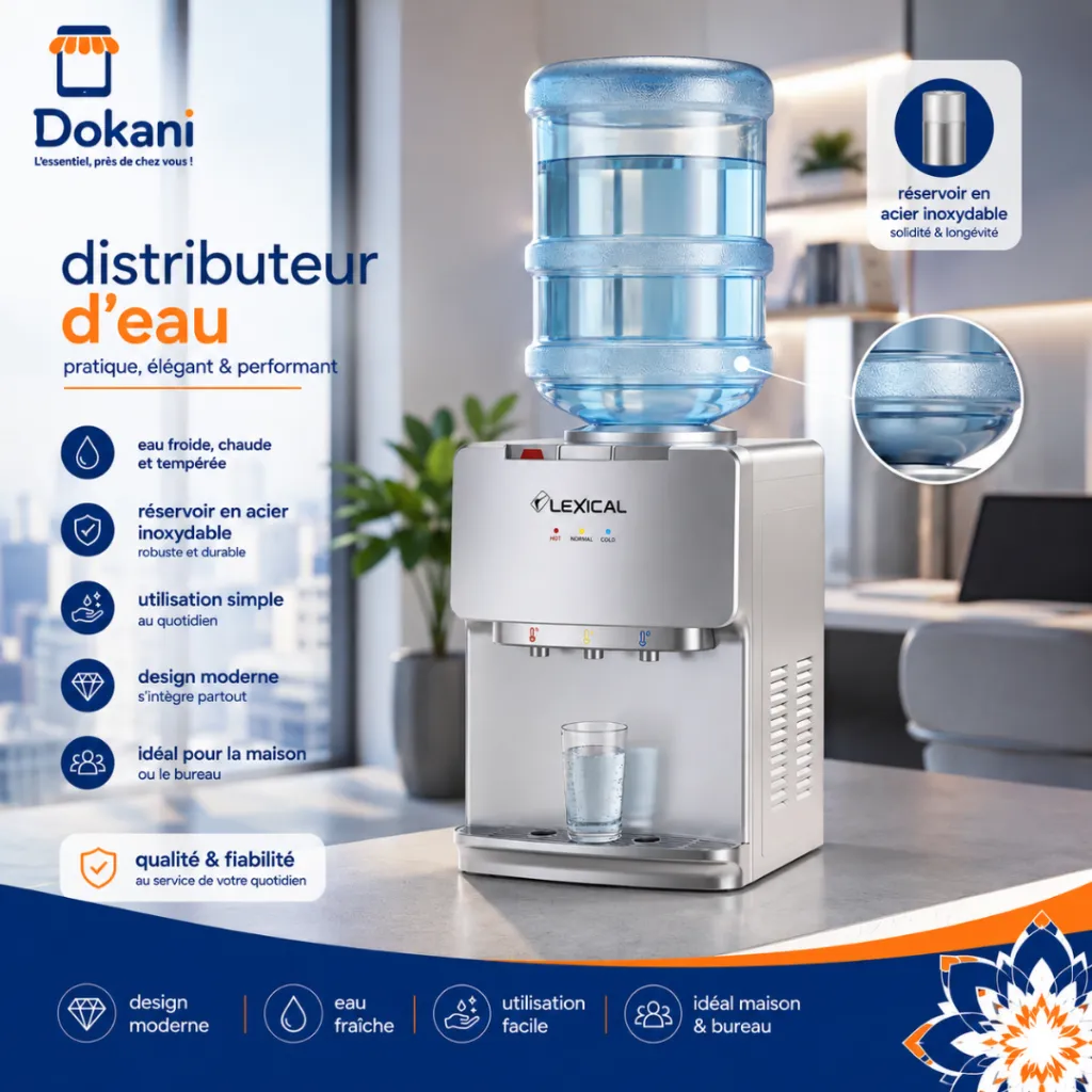 Distributeur d'Eau Lexical 635W LWD-6021-8 -Gris (2).webp