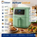 Friteuse Sans Huile Lexical 7 L-1600W - Vert (2).webp