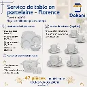 Service à Table 47 Pièces en Porcelaine Florence - G2240.webp