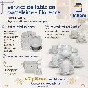 Service De Table 47 Pièces en Porcelaine Florence - G2255.webp
