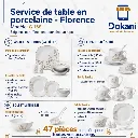 Service De Table 47 Pièces en Porcelaine Florence - G1168.webp