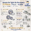 Service De Table 72 Pièces en Porcelaine Florence - Rond -G2436 (2).webp
