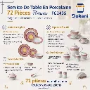 Service De Table 72 Pièces en Porcelaine Florence - Rond -G2435 (2).webp