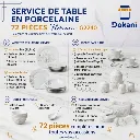 Service De Table 72 Pièces en Porcelaine Florence - Carré - G2240 (2).webp